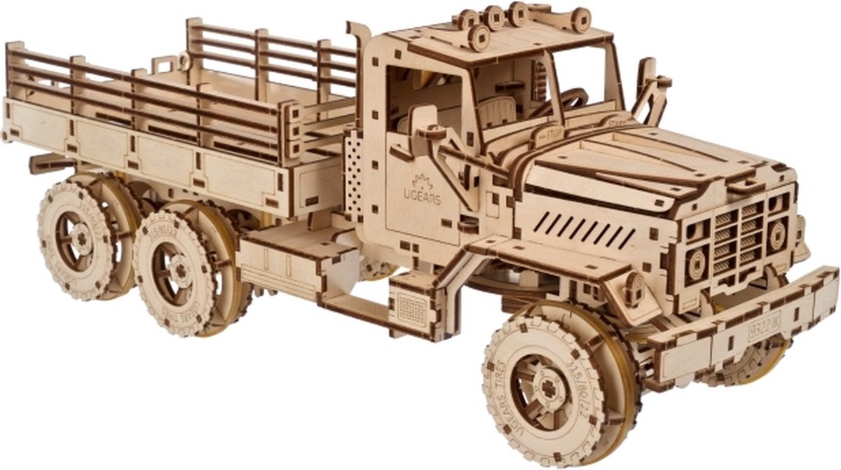 Modèle 3D en bois Ugears - camion cargo
