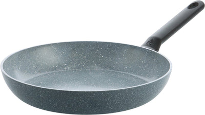 Poêle en granit Bk label bleu 24 cm - revêtement antiadhésif sans PFA - poêle à induction - poêle en céramique - passe au four jusqu'à 160°c - poignées froides - sans couvercle - bleu