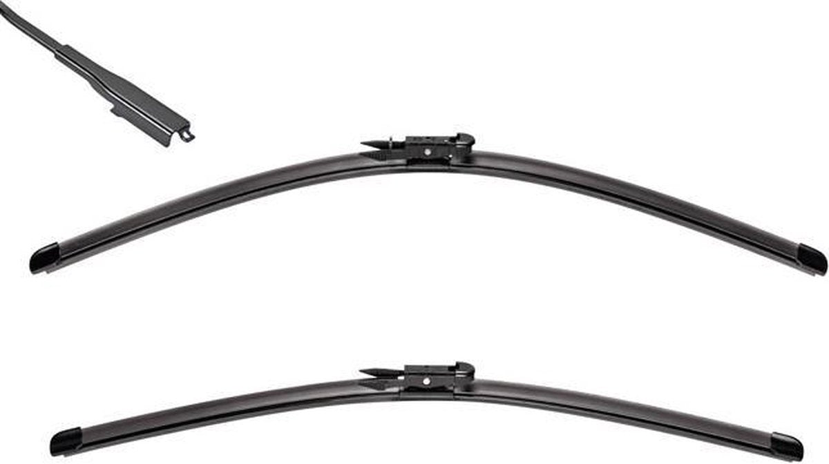 Jeu de lames plates Valeo Silencio - 480+600 mm - avec spoiler - 574470