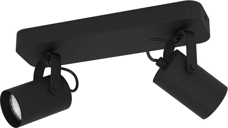 Spot en saillie Eglo sorego - spot de plafond spot mural - gu10 - 28 cm - noir