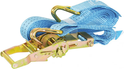 Sangle à cliquet Carpoint avec crochets 38 mm 5 mètres 1000 kg bleu