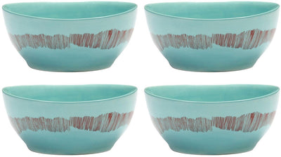 Serax - fête ottolenghi - bol s - bleu azur rouge - 16 ø - 4 pièces