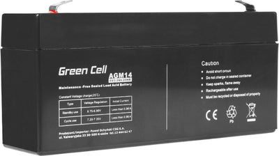 Batterie verte 6v 3,2ah (f1 4,6 mm) 3200 mah vrla agm