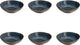 Médard de noblat - feeling indigo - assiette à salade et pâtes 18 cm - 6 pièces - grès