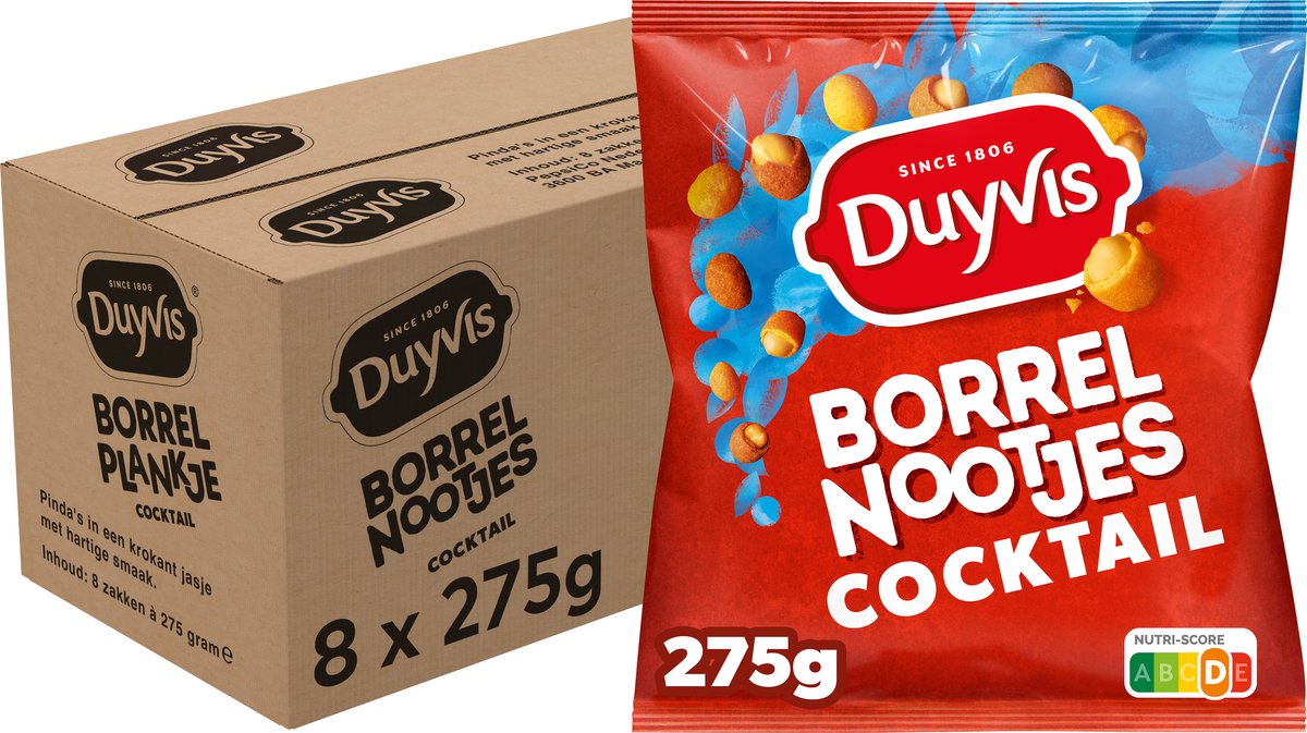 Duyvis snack cocktail de noix (8x 275gr)