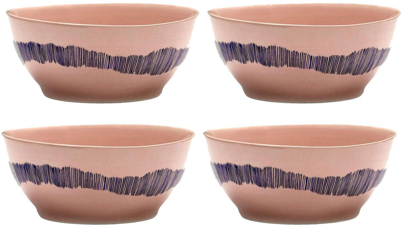 Serax - fête ottolenghi - bol s - rose bleu - 16 ø - 4 pièces