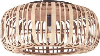 Brilliant woodrow - plafonnier - e27 max 1x40w - marron