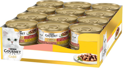 Poulet à saumon gastronomique en or gourmet