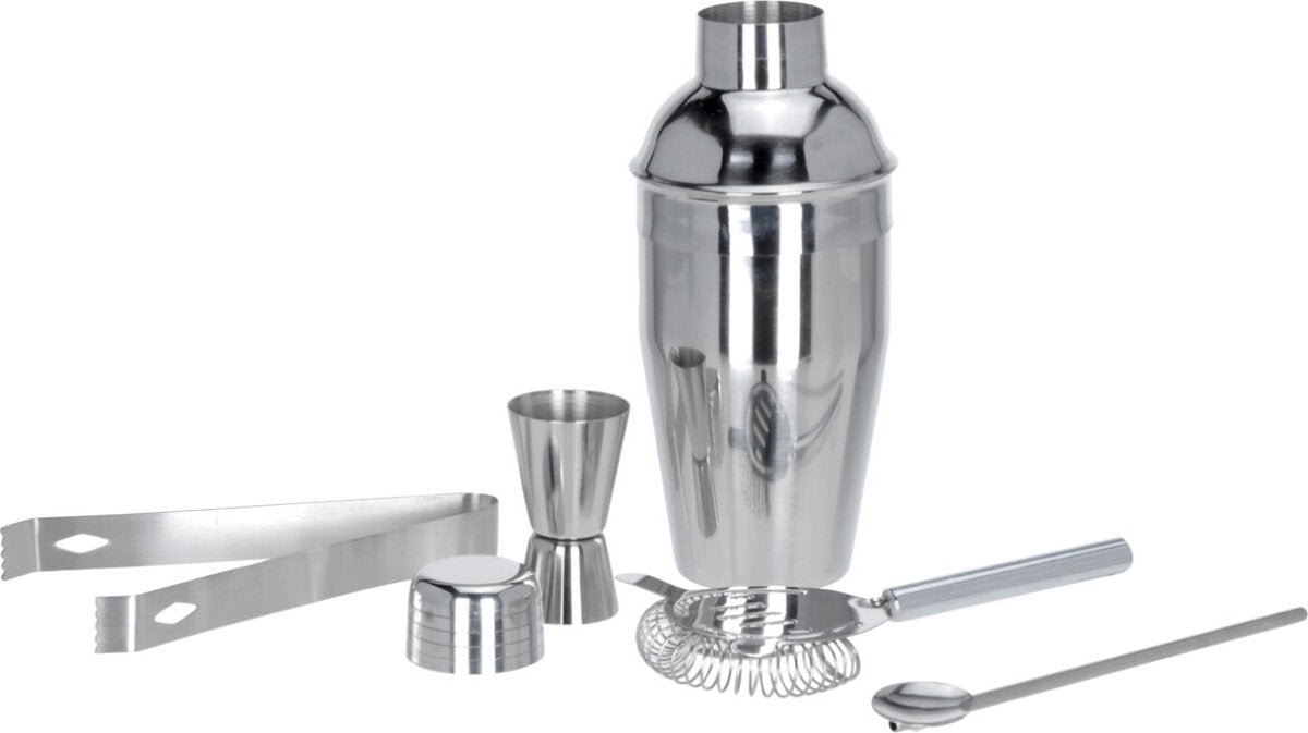 Excellent ensemble de shaker à cocktail d'articles ménagers 5 pièces en acier inoxydable