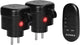 Orno set de mini - prises sans fil - set d'interrupteurs avec télécommande pour l'extérieur - 2 pièces - ip44