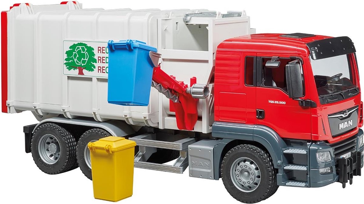 Bruder man tgs Camion de camion à ordures
