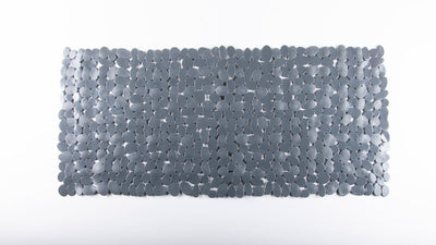 Tapis de bain Eisl - tapis antidérapant - 880 x 400 mm - motif pierre - gris anthracite
