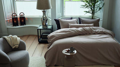 Riviera maison rivièra maison Connor housse de couette - double - 200 x 200 220 cm - sable