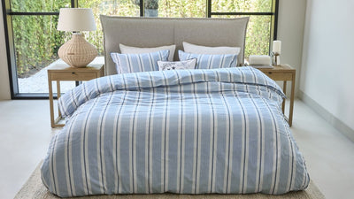Riviera maison rivièra maison silvan housse de couette - simple - 140 x 200 220 cm - bleu