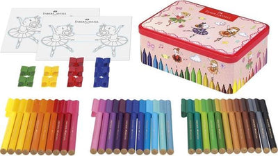 Faber-castell feutres - connecteur - coffret cadeau - 33 pièces en boîte ballerine - fc-155534