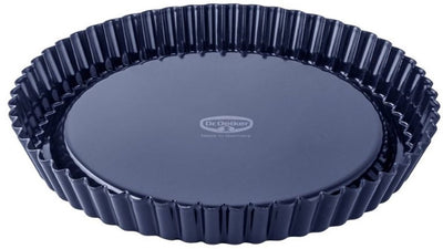 Dr. oetker - moule à quiche 'back-liebe émail' - 24 cm - résistant aux acides et aux rayures