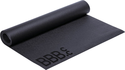 Bbb cycling tapis de vélo antidérapant cyclisme en salle - 190 x 90 cm - tapis de sol résistant à la transpiration vélo fitness - tapis de protection pour vélo d'appartement cyclisme en salle - tapis d'entraînement - bic-01