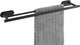 Wenko turbo-loc® porte-serviettes double orea duo acier inoxydable noir mat 60cm de large - porte-serviettes - montage sans perçage - autocollant