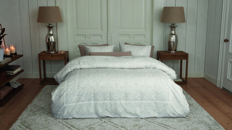 Riviera maison rivièra maison ornaments housse de couette - lits jumeaux - 240 x 200 220 cm - sable