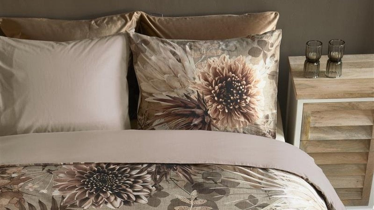 Housse de couette Riviera maison protea - lits jumeaux - 240x200 220 - sable
