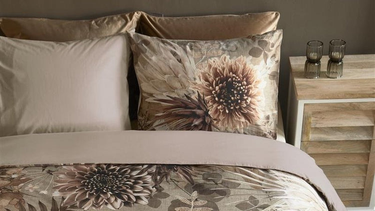 Housse de couette Riviera maison protea - lits jumeaux - 240x200 220 - sable