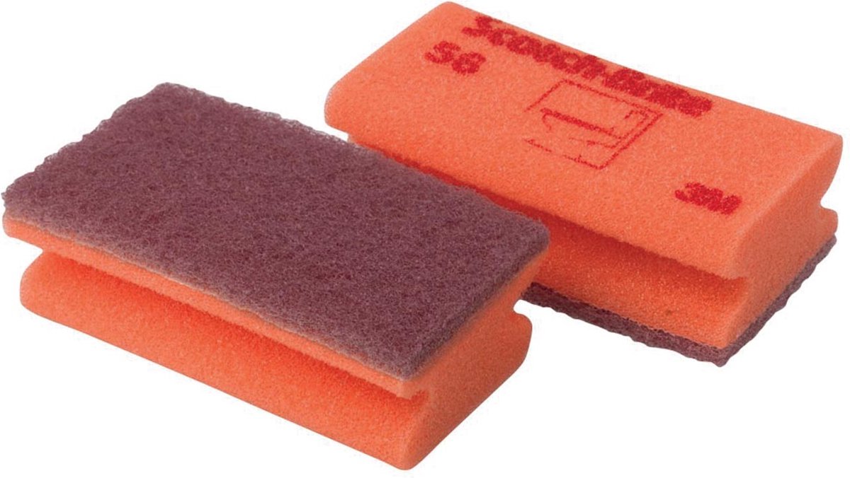 Scotch brite éponge à récurer scotch-brite délicat 70x133mm rouge