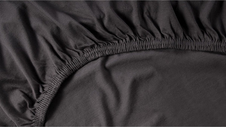 Cendrillon - drap-housse surmatelas - hauteur de matelas jusqu'à 12 cm - jersey - 140x200 210 cm - anthracite