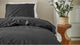 Housse de couette week-end Cendrillon - 1 personne - coton - 140 x 200 220 cm - noir
