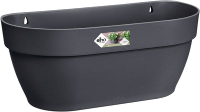 Elho vibia campana panier mural 35 - pot de fleur mural pour l'extérieur - 100% plastique recyclé - ø 35,0 x h 14,8 cm - anthracite