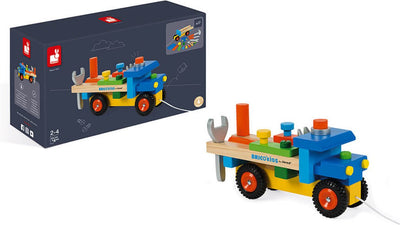 Janod - brico'kids - camion bricolage - jouets 2 en 1