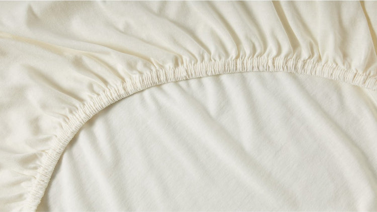 Cendrillon - drap-housse (jusqu'à 25 cm) - jersey - 140 x 200 cm - ivoire
