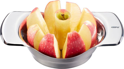 Coupe-pomme Gefu Parti en acier inoxydable – Coupe-pomme et poire – 8 tranches – avec extracteur de trognon – passe au lave-vaisselle