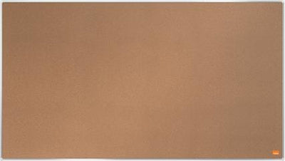Tableau d'affichage pour tableau mémo grand écran Nobo impression pro en liège auto-cicatrisant - 890x500mm - marron naturel - planificateur