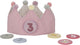 Little Dutch - couronne d'anniversaire en tissu avec chiffres - rose