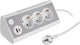 Multiprise Q-link - 3 prises - mise à la terre - USB A C - avec lampe - 3 x 1,5 mm² - 1,5 m - blanc