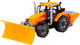 Toys de Cavallino Toys Cavallino avec charrue de neige jaune, échelle 1:32