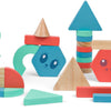 Blocs de construction en bois Bs Toys - 38 pièces.