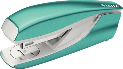 Agrafeuse Leitz wow nexxt - capacité d'agrafage de 30 feuilles - agrafes comprises - idéale pour le bureau à domicile - bleu glacier