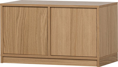Meuble bas modulaire Vtwonen - placage chêne - naturel - 44x77x40 cm