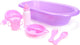 Bébé rose babybad avec accessoires
