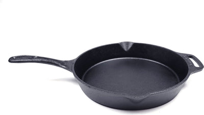 Poêle d'extérieur Valhal avec manche - fonte, diamètre 25cm - becs verseurs - vh25