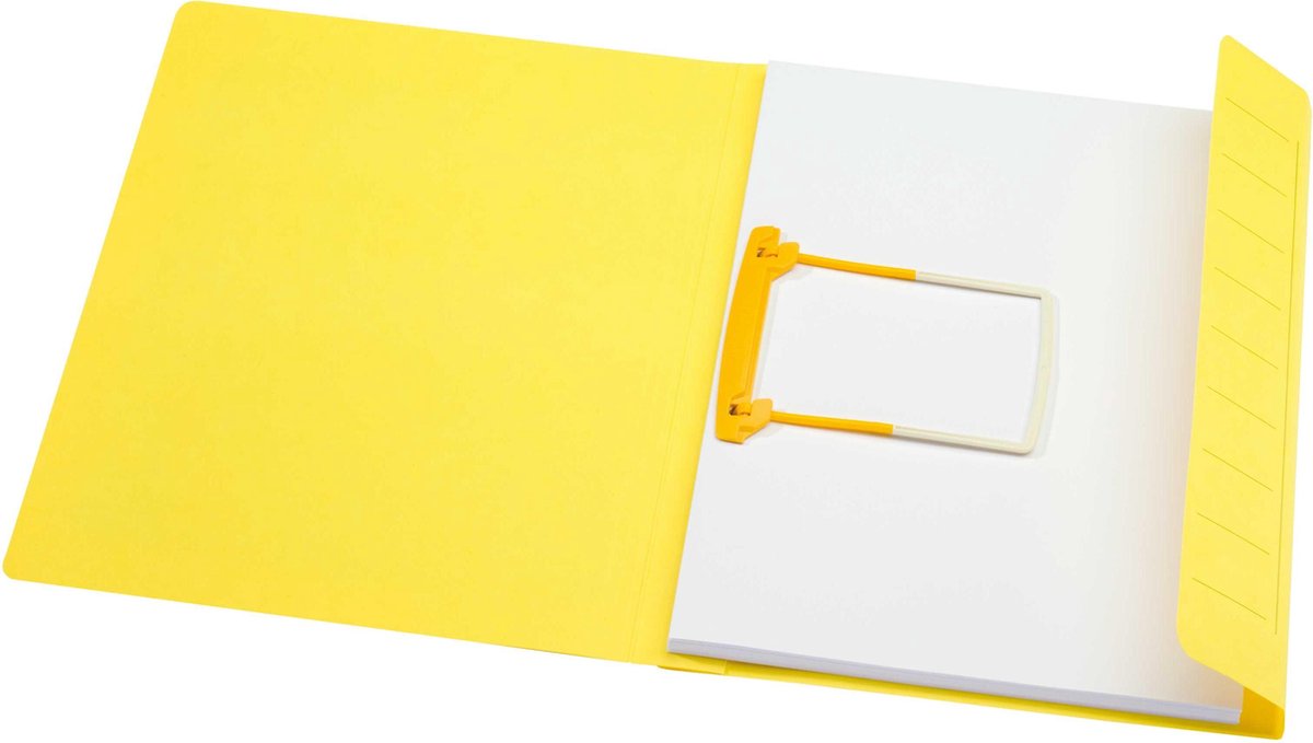 Dossier à clips Jalema secolor a4 - paquet de 10 - jaune