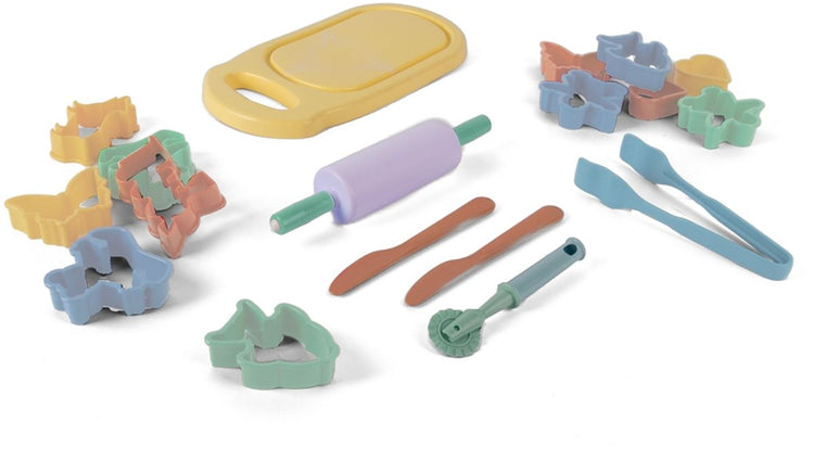 Outils et accessoires en pâte pastel Dantoy 18 pièces