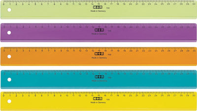 Règle sans marque sans marque m+r 30cm plastique transparent assorti