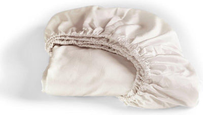Cendrillon - dimanche - drap-housse - hauteur de matelas jusqu'à 25 cm - satin - 80x200 cm - couleur sable