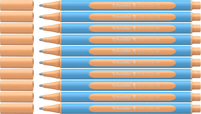 Schneider instruments d'écriture stylo à bille schneider - slider edge pastel - xb - pastel pêche - 10 pièces - s-152226-10