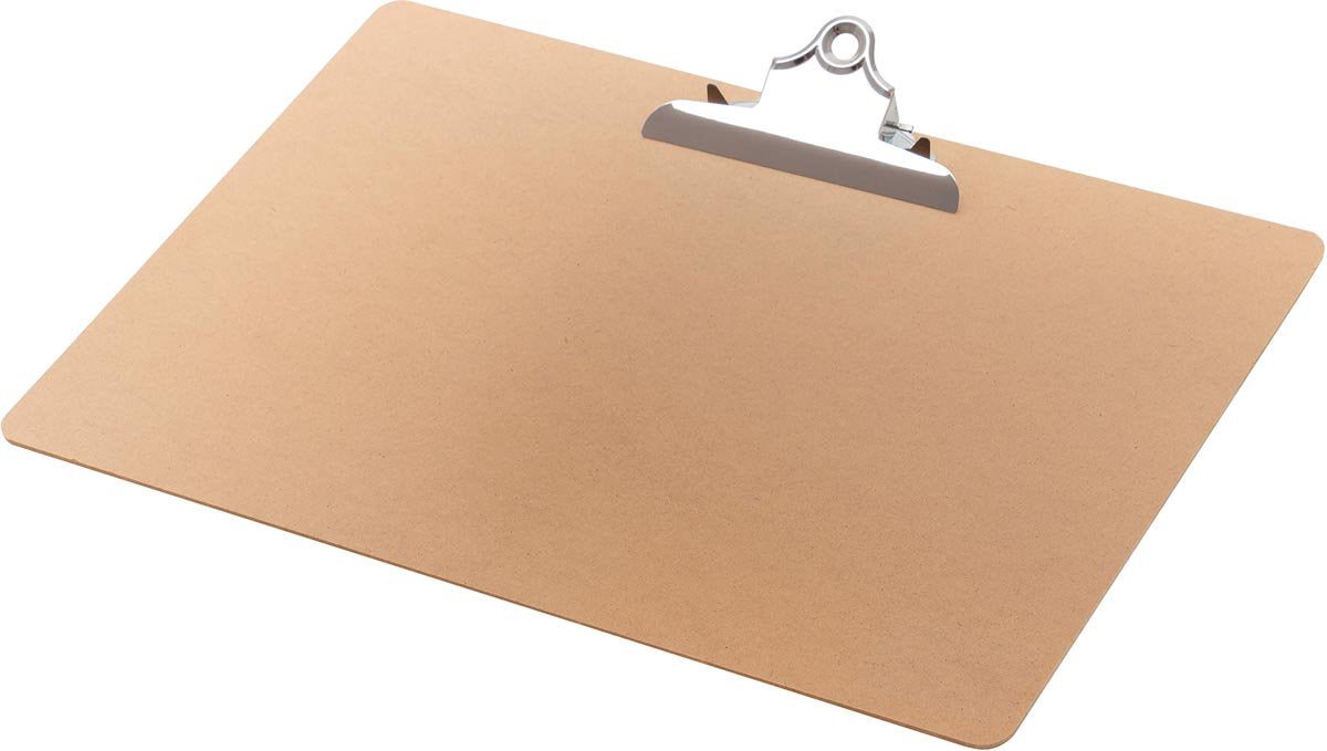 Plaque de serrage Q-connect | carton isorel | pi a3 | mentir | marron