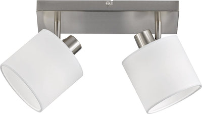 Rl vis ta lumière réalité tommy spot - nickel mat - excl. 2x e14 - blanc