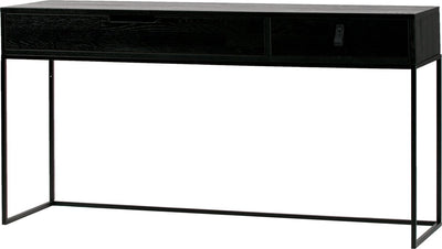Table d'appoint Woood silas - frêne - nuit noire - 74x140x40