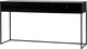 Table d'appoint Woood silas - frêne - nuit noire - 74x140x40